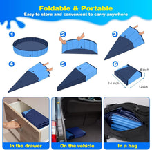 Load image into Gallery viewer, Large 510 Gallon Foldable Dog Pool with Anti-Slip Surface - Ideal for Summer Fun