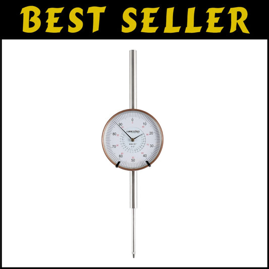 Precision 0-2'' Dial Indicator with 3'' Big Face - AGD 2 Style, Satin Finish
