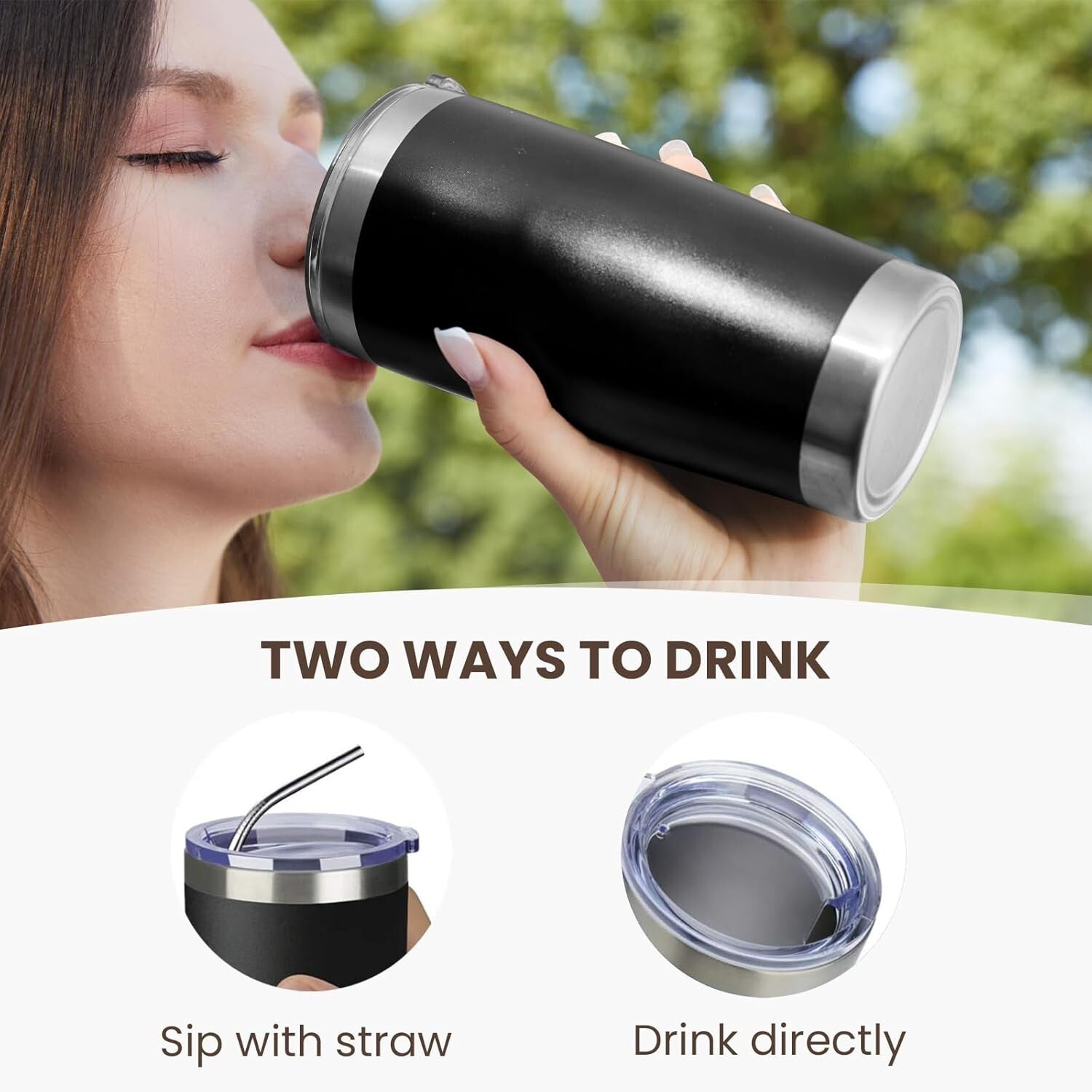 Elegant 20oz Double Wall Vacuum Insulated Tumblers - Set of 8 for Every Occasion