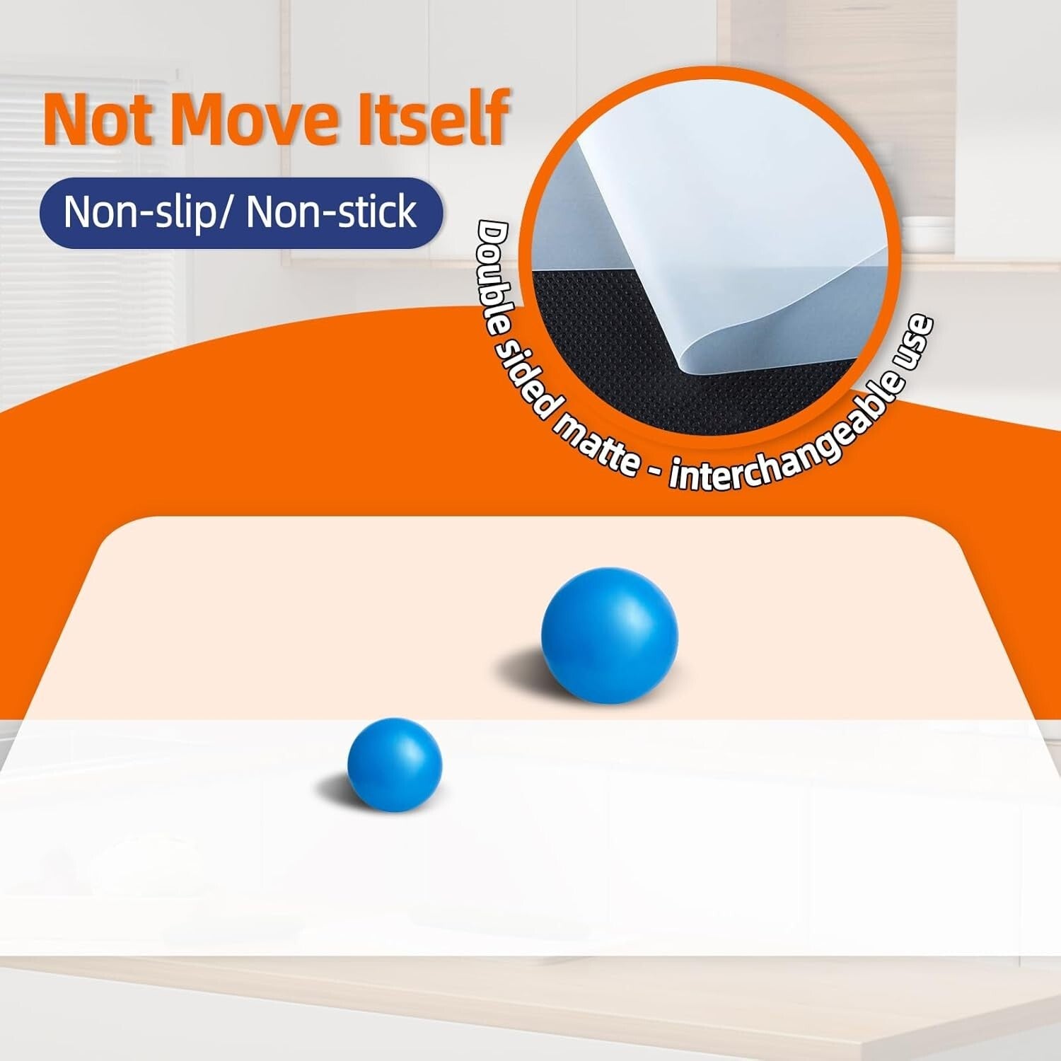 Extra Large 47" x 23" Waterproof Silicone Mat - Kitchen Countertop Protector