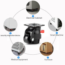 Load image into Gallery viewer, Premium Industrial Casters with Vibration Dampening for Workbenches and Machines