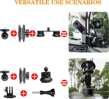 Load image into Gallery viewer, Durable 3-in-1 Car Mount Kit for Insta360 and GoPro - Perfect for Adventures