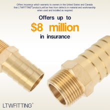 Load image into Gallery viewer, Pack of 5 Brass Barb Fittings 1" Hose x 3/4" NPT - Strong &amp; Reliable