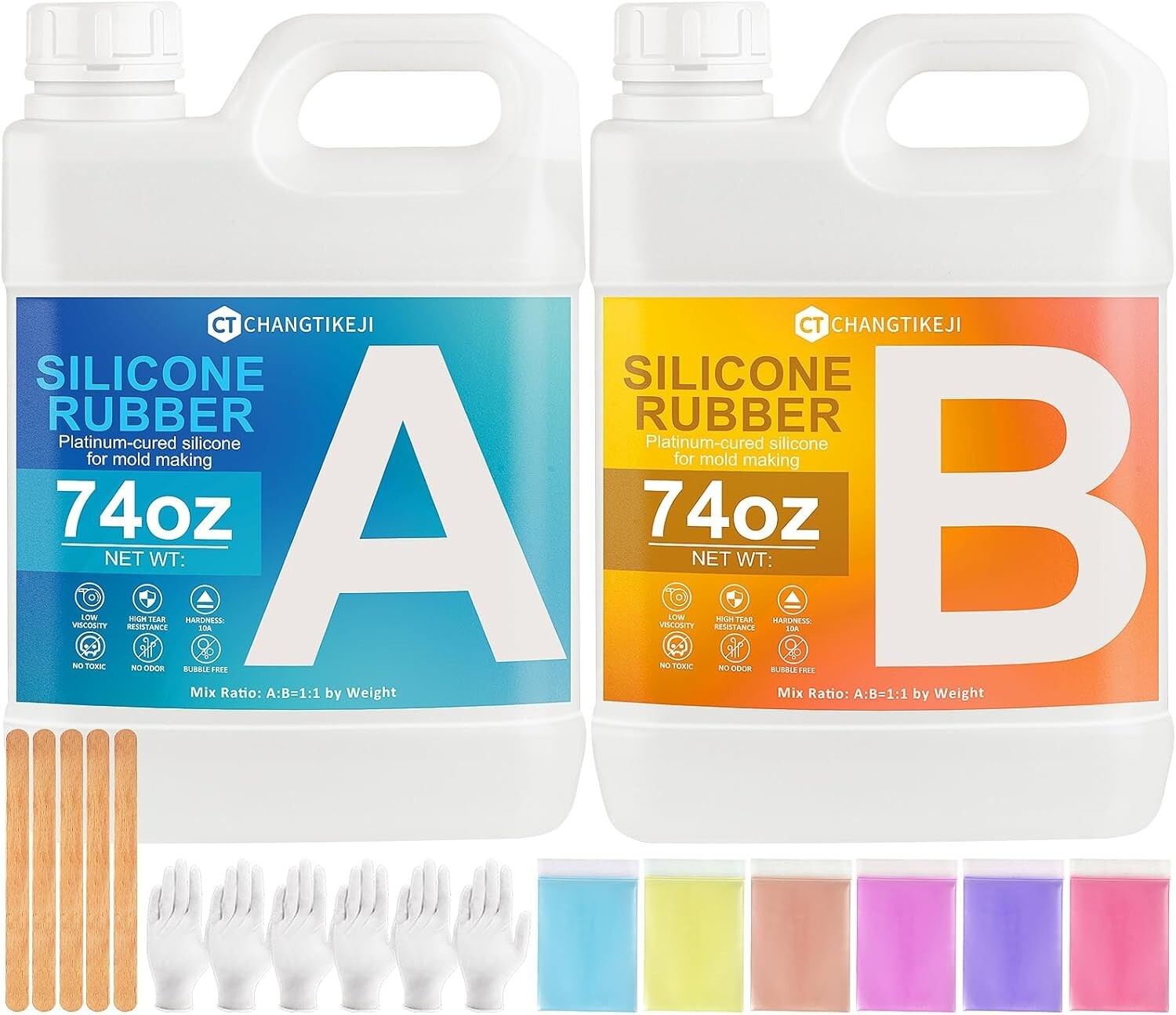 Versatile Mold Making Kit - 148 oz Super Elastic Silicone for Candle & Soap