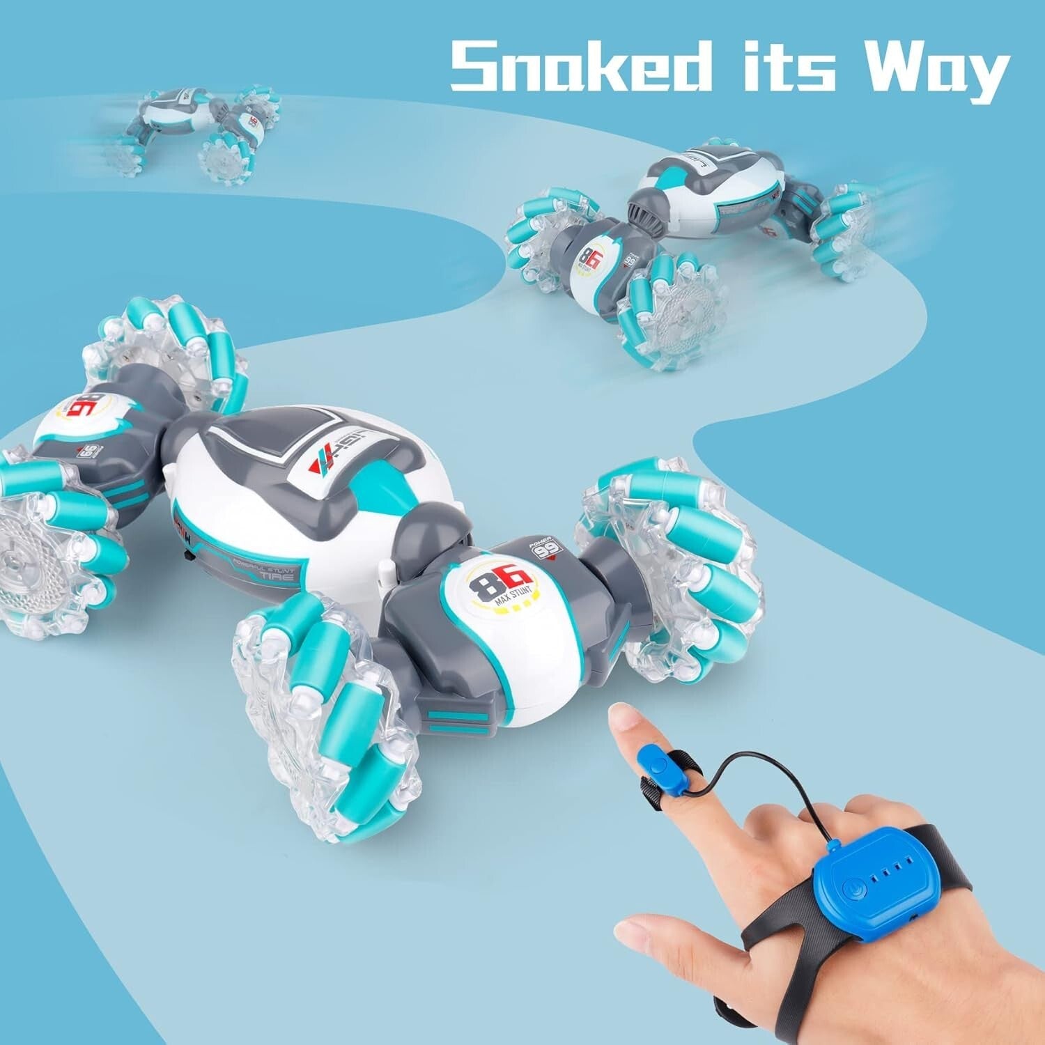 360-Degree Rotating RC Stunt Car - Perfect Gift for Boys & Girls Aged 6-12
