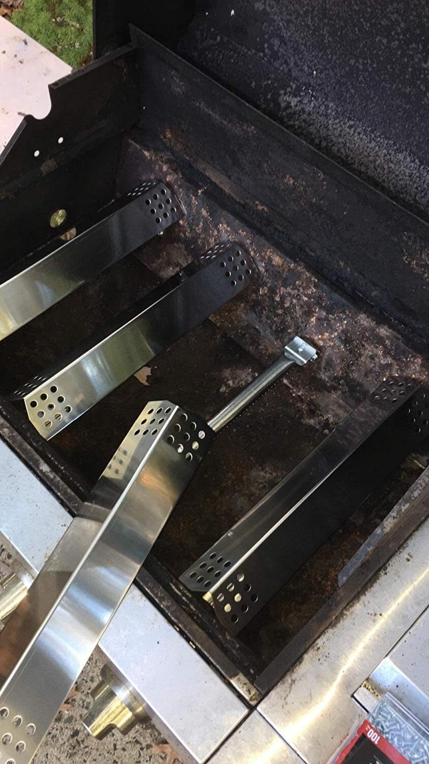 Master Forge Grill Replacement Parts - Stainless Steel Burners & Heat Plates