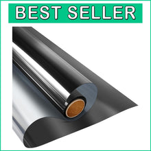 Load image into Gallery viewer, One Way Daytime Privacy Window Film - Black-Silver UV Blocking Tint 23.6x13.1ft