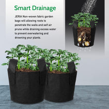 Load image into Gallery viewer, 24-Pack 7 Gallon Heavy-Duty Nonwoven Grow Bags with Durable Handles &amp; Labels