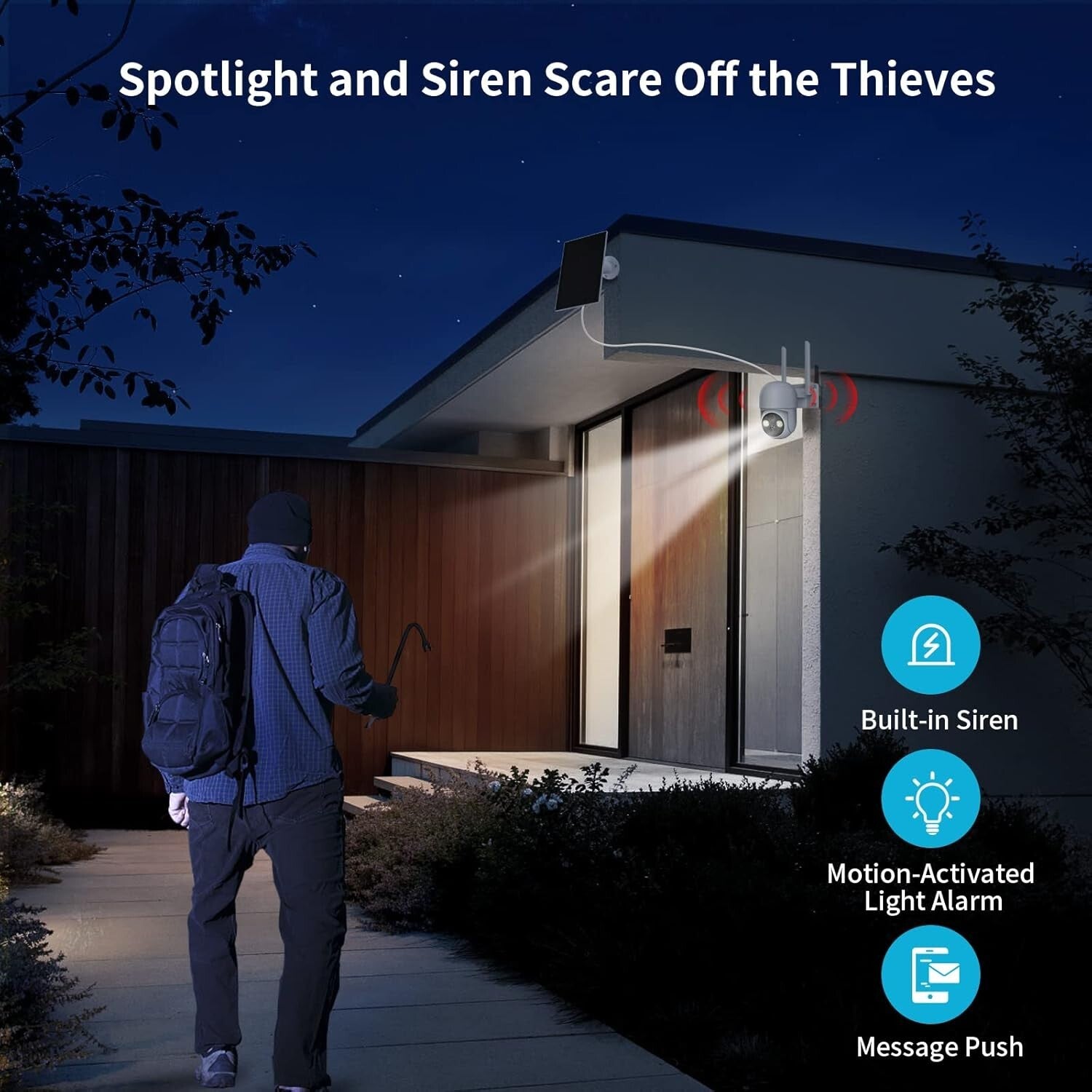 2-Pack Solar Powered 4MP Cameras with Night Vision & Cloud Storage Options