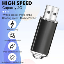 Load image into Gallery viewer, 2GB USB 2.0 Thumb Drive Bulk Set - 50 Lightweight Drives with Lanyard Accessory