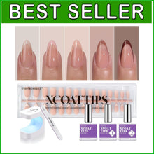 Load image into Gallery viewer, Long-Lasting XCOATTIPS French Press-On Nails - Healthy Gel Tips &amp; Nail Lamp Kit