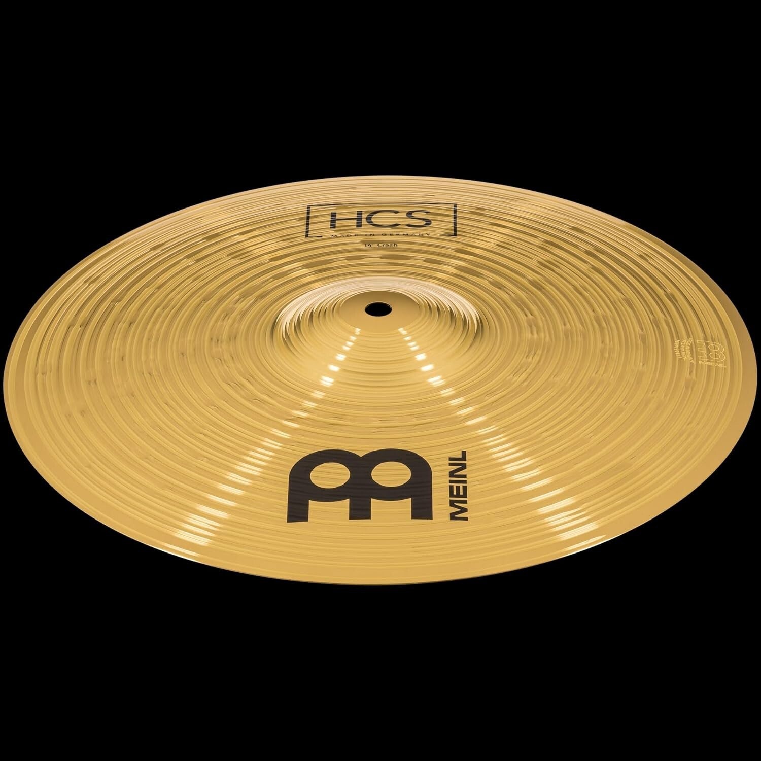 Durable Brass Cymbals HCS Set: 13" Hi-Hat, 14" Crash, 10" Splash, Sticks & More