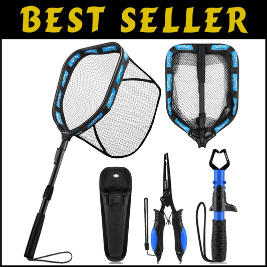 Floating Fishing Net Combo with Telescopic Pole - Ideal for Steelhead & Salmon