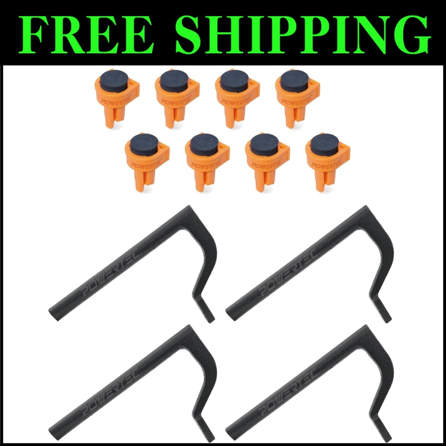 Complete 4PC Holdfast & 8PC Bench Dogs - Essential Woodworking Accessories