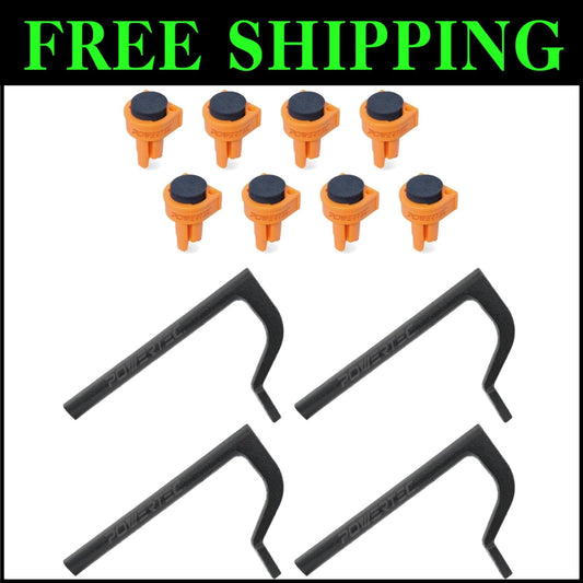 Complete 4PC Holdfast & 8PC Bench Dogs - Essential Woodworking Accessories