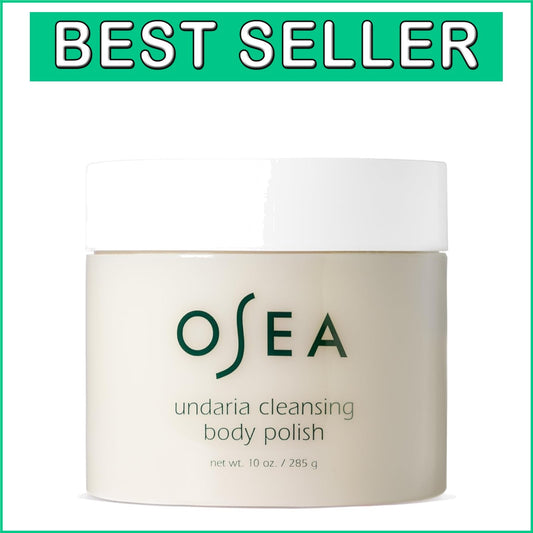 10oz Vegan Undaria Body Polish - Eco-Friendly AHA Scrub for Smooth Skin