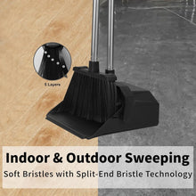 Load image into Gallery viewer, 51'' Industrial Brooms with Self-Cleaning Dustpan - Perfect for Home &amp; Office
