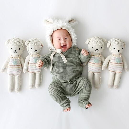 Avery The Lamb 13" Handcrafted Doll - Supports 10 Meals for Those in Need