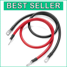 Load image into Gallery viewer, Ultra-Reliable 4 Ft 2 AWG Battery Cable Set - For DC Applications, Made in USA