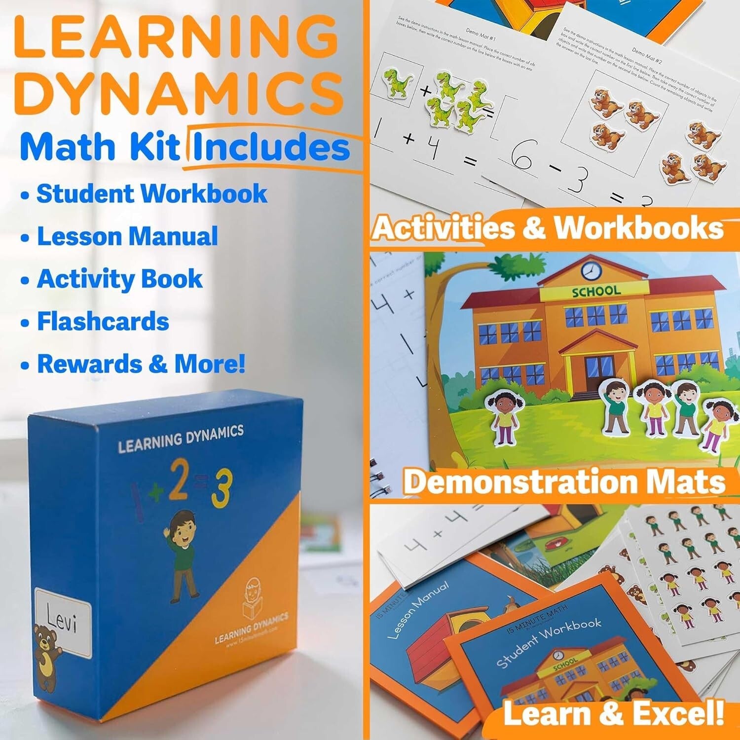 Teacher-Approved Kindergarten Math Workbook - Learn Counting & Basic Operations