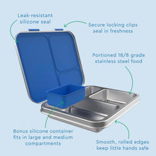 Load image into Gallery viewer, Airtight Kids Lunch Box with 3 Compartments &amp; Dishwasher Safe Design – Age 3+