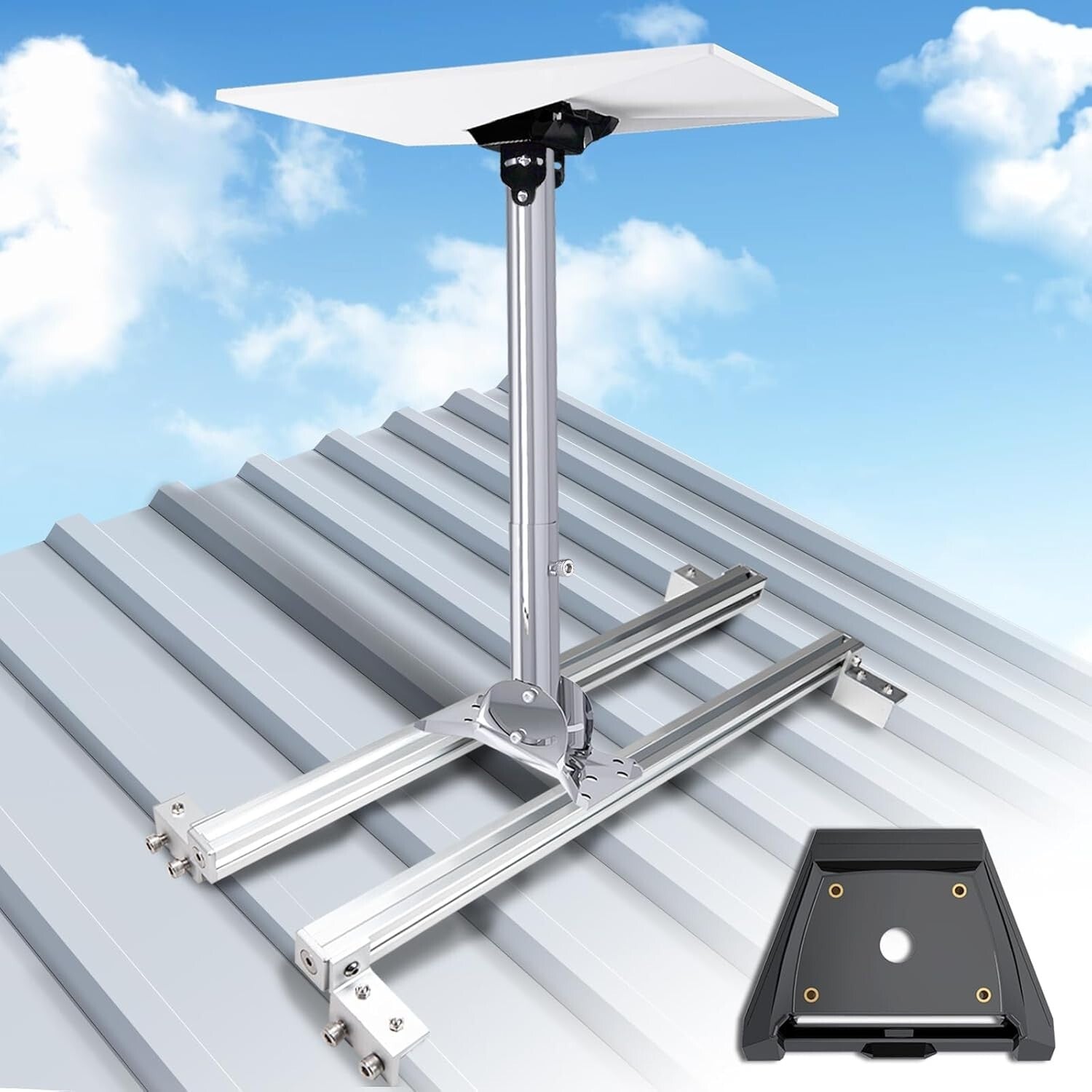 Durable Starlink Gen 3 Roof Mount with 0-30° Adjustment for Easy Installation