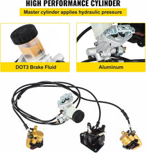 Load image into Gallery viewer, Easy Install Go Kart Hydraulic Brake Kit - Reliable Performance for 150cc Models