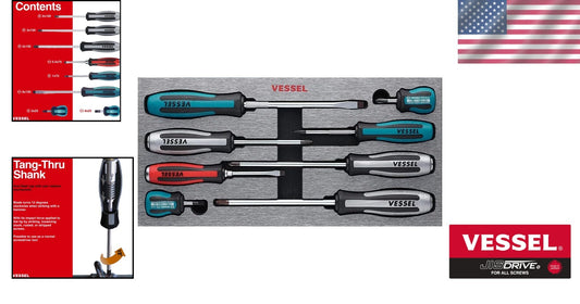 Philips Head 8-Piece Screwdriver Set with Foam Inlay - Comfort Meets Function
