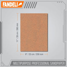Load image into Gallery viewer, 75 Sheets of 9'' x 11'' 220 Grit Sandpaper - Ideal for Hand and Orbital Sanding