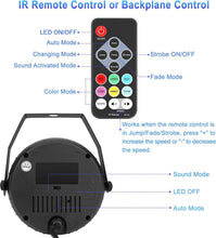Load image into Gallery viewer, Vibrant 54 LED Strobe Lights - Remote &amp; Sound Activated for Ultimate Party Vibes