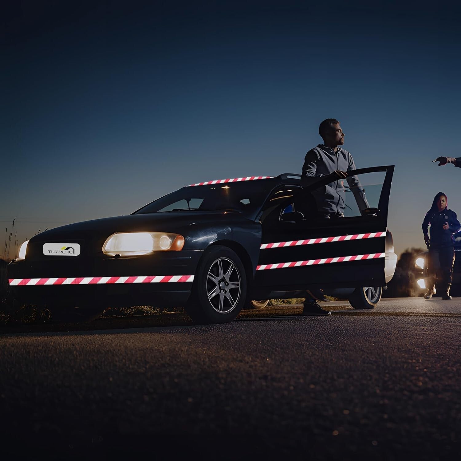 Safety Reflective Tape 2'' x 66ft with Strong Adhesion - Ideal for Outdoor Use