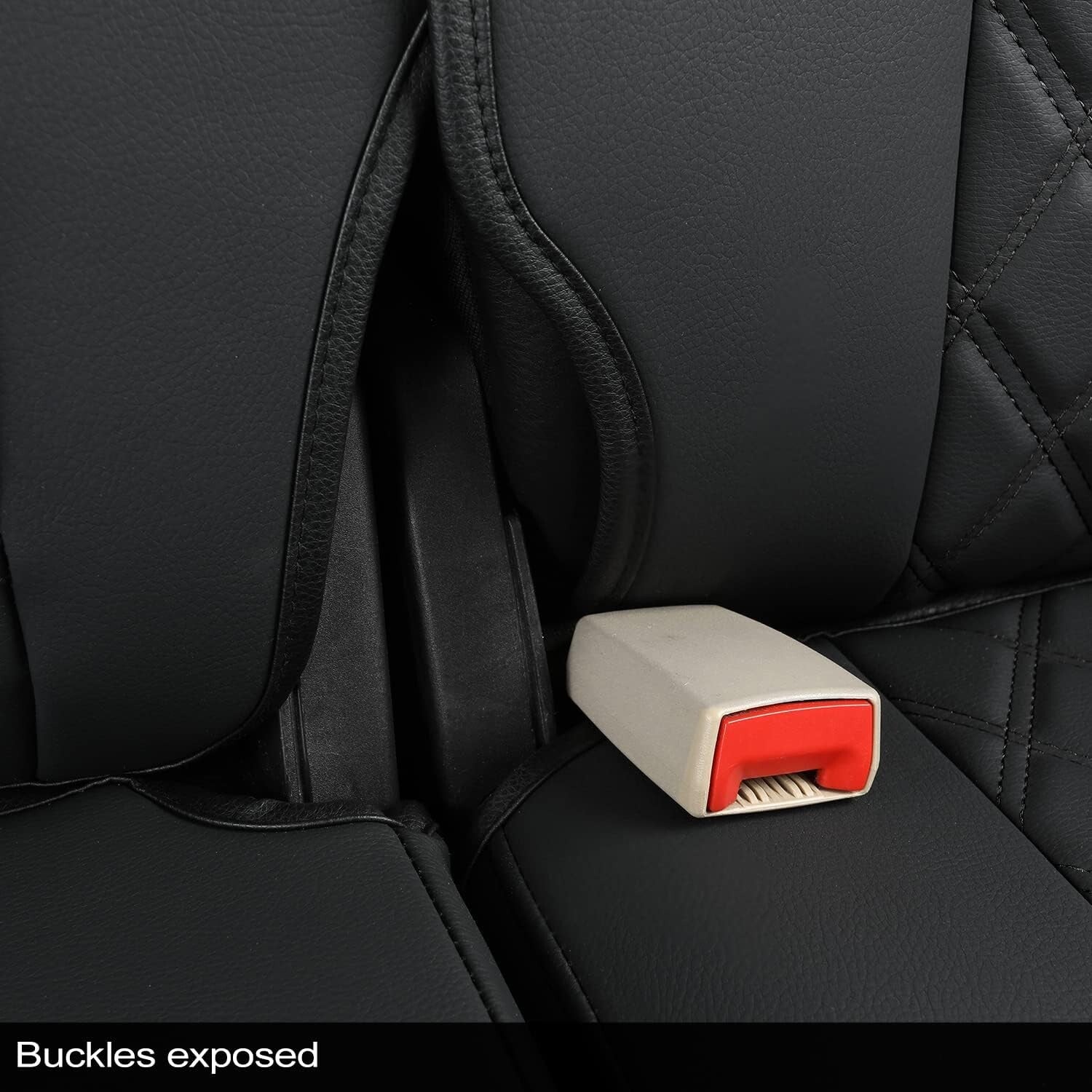 Custom Fit Faux Leather Rear Bench Seat Covers for 2011-2025 RAM Trucks