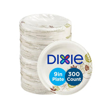 Load image into Gallery viewer, Bulk 300 Count 8.5 Inch Disposable Paper Plates - Microwave Safe &amp; Cut Resistant