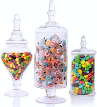 Load image into Gallery viewer, Chic Large Apothecary Jars with Lids - Ideal for Decorative Use &amp; Candy Bars