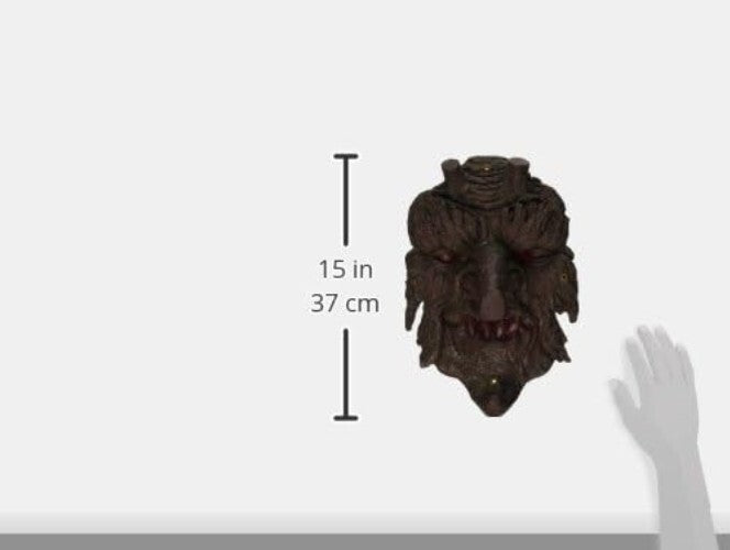High-Quality Greenman Tree Face Sculpture - UV Resistant Outdoor Decor 11.5"W