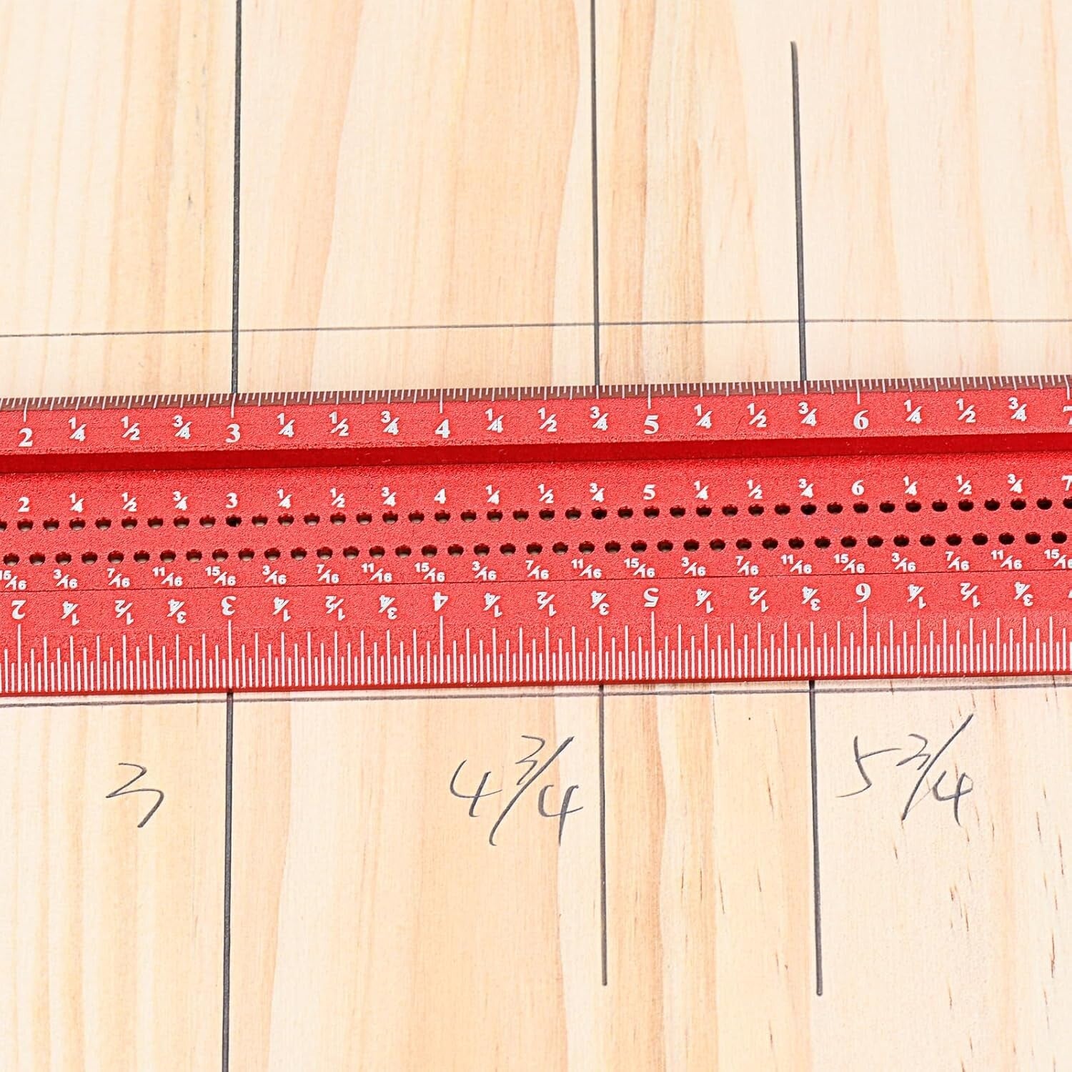 High-Quality 24in Woodworking T-Square Ruler with Clear Scales for Accuracy