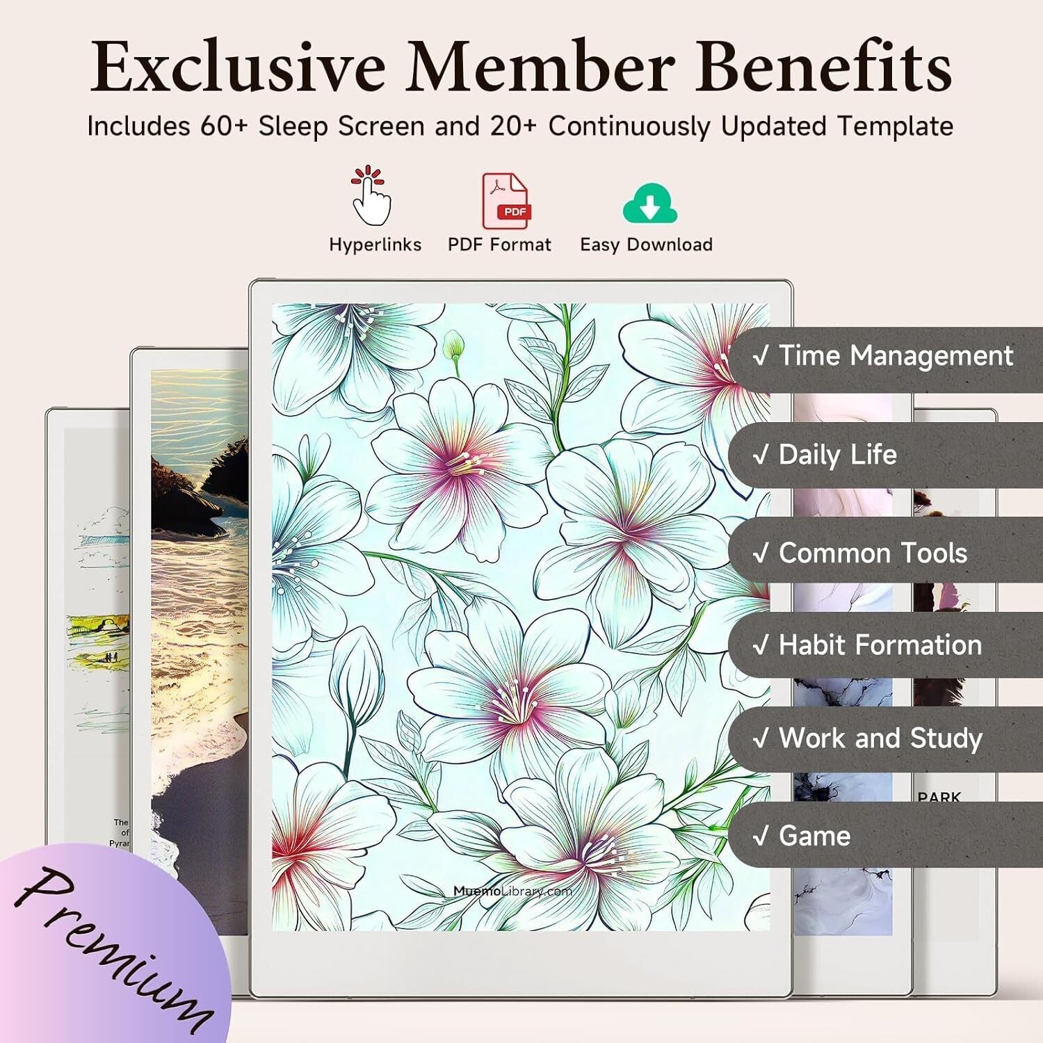 Elegant and Lightweight Magnetic Case for Remarkable Paper Pro - Brown Finish