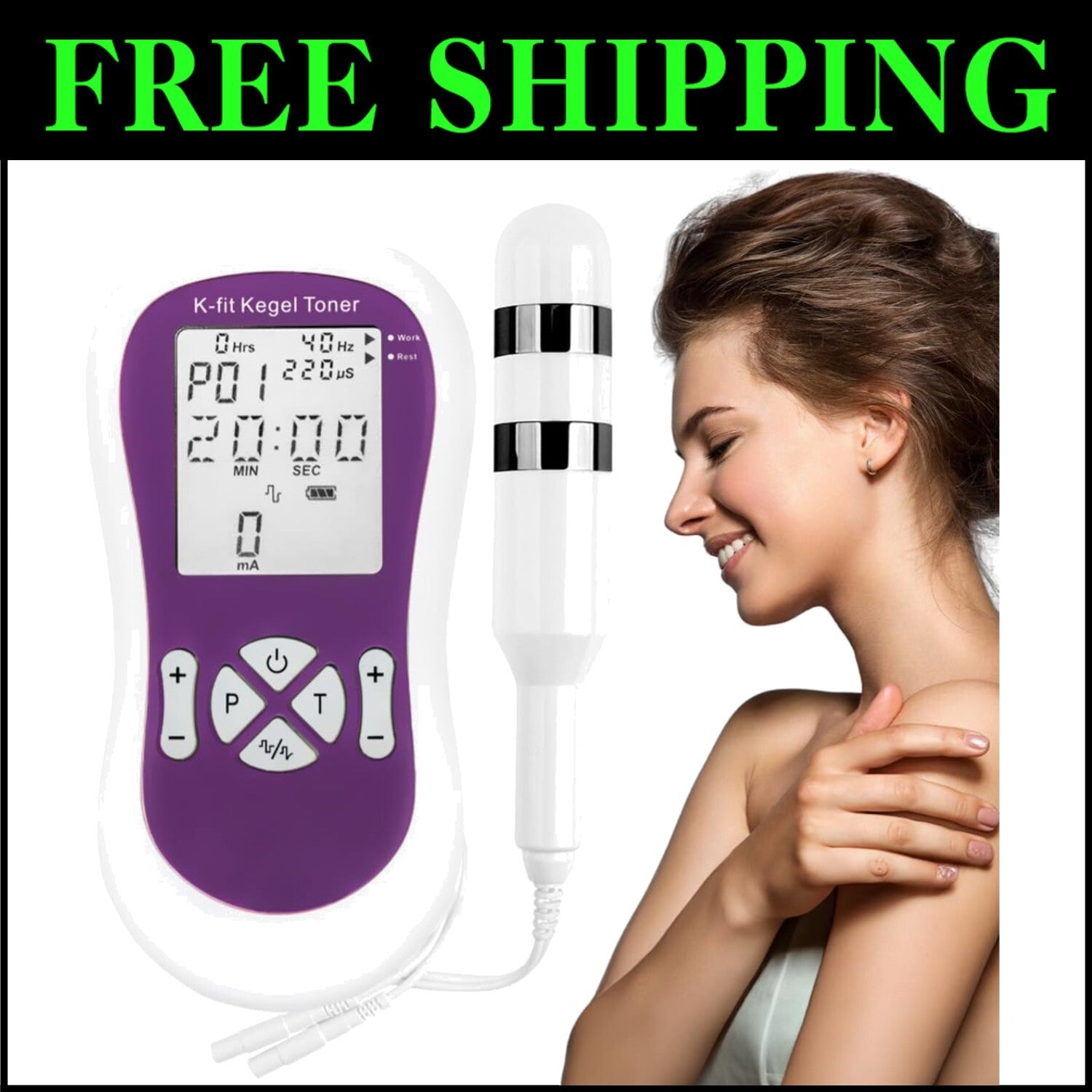 Compact Automatic Kegel Trainer for Women - Effective Incontinence Exerciser