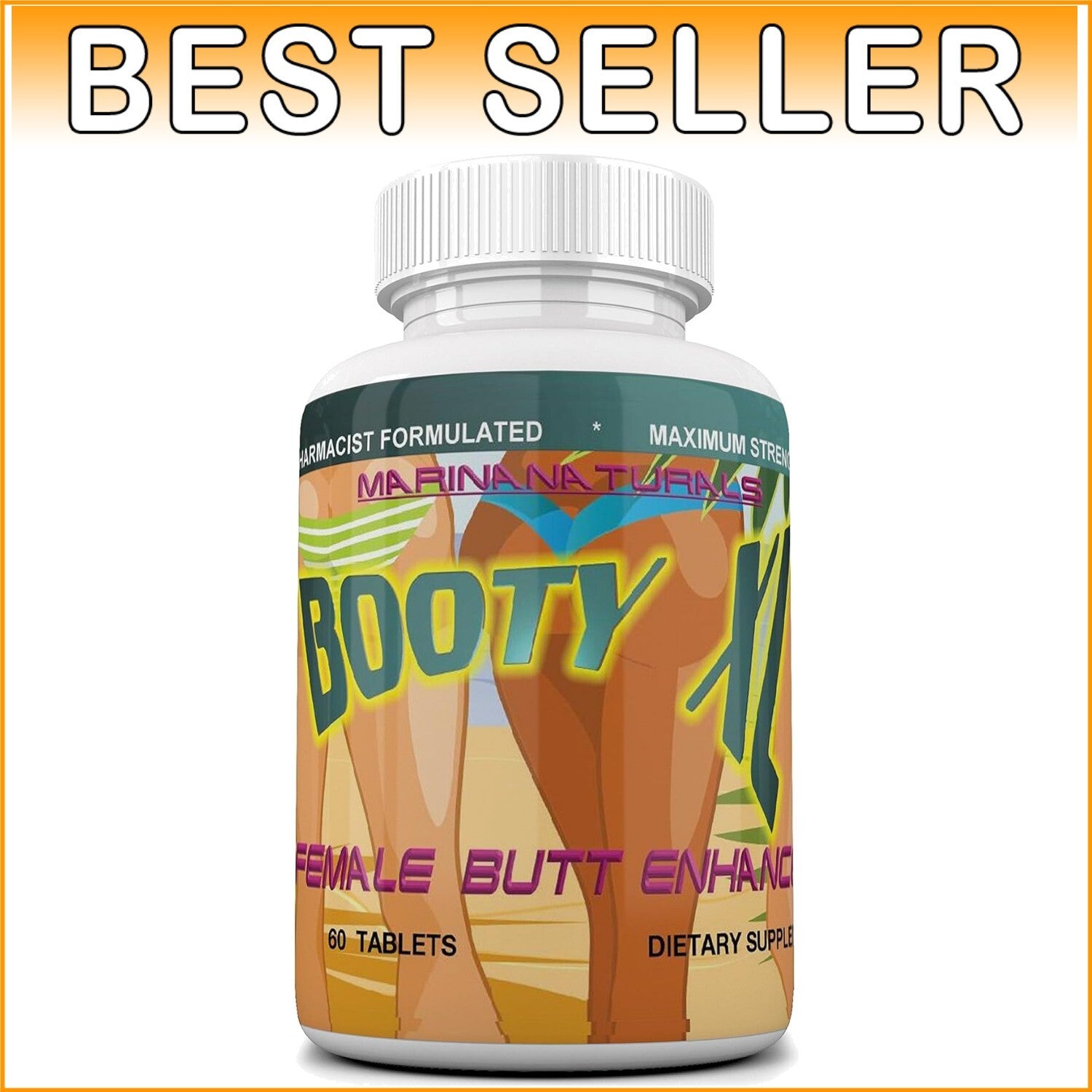 BOOTY XL: Complete Herbal Butt Enhancement – Firm, Curvy Look Guaranteed!