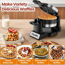 Load image into Gallery viewer, Compact 1400W Double Waffle Maker with Non-Stick Coating &amp; Cool Touch Handles