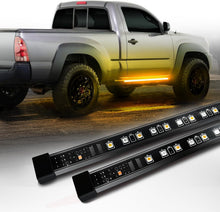 Load image into Gallery viewer, Super Bright 48" Running Board Lights with Sequential Amber Turn Signal - 2 Pack