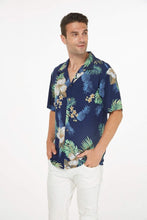 Load image into Gallery viewer, Navy Pineapple Garden Hawaiian Matching Outfit for Family - Comfortable Rayon