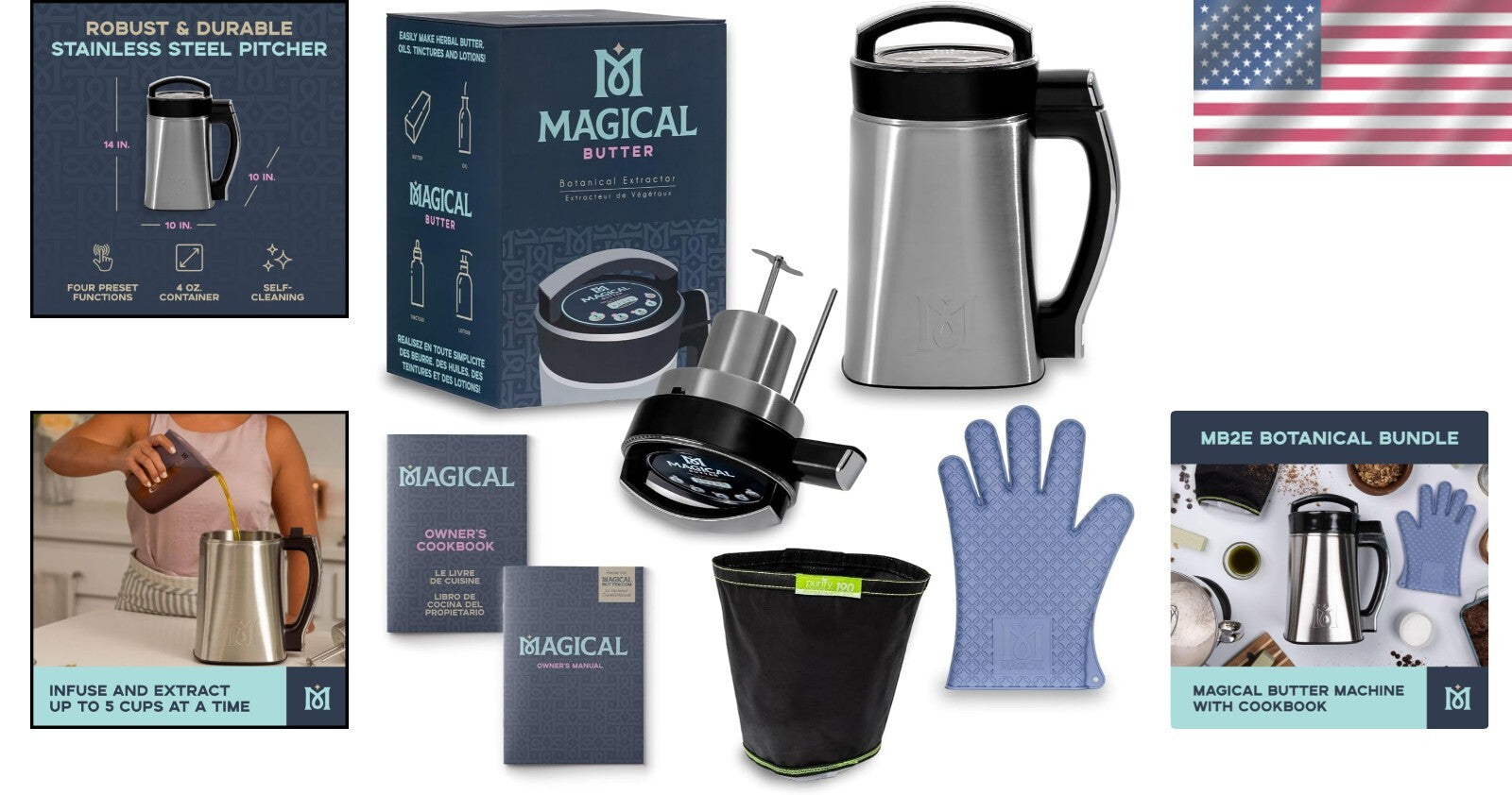 Stainless Steel Mixer Bundle with Microprocessor Control for Easy Cooking