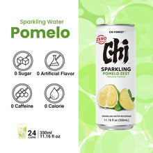 Load image into Gallery viewer, Refreshing Pomelo Sparkling Water - Zero Sugar, 24-Pack of 11.16 fl oz Cans