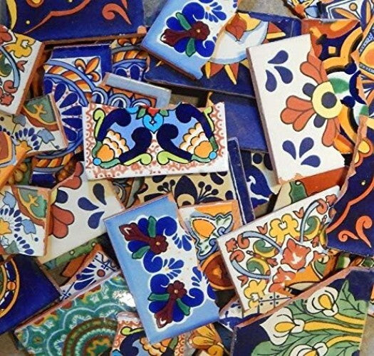 Beautiful Handcrafted Mexican Ceramic Tile - Ideal for Murals & Accent Pieces
