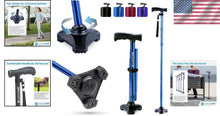 Load image into Gallery viewer, Lightweight Foldable Walking Cane, 37.5 Inches, Supports 350 lbs - Ideal for All
