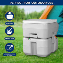 Load image into Gallery viewer, 5.2-Gallon Leak-Proof Portable Camping Toilet - Ideal for Hiking &amp; Boating