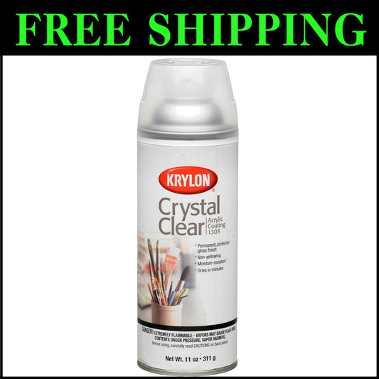 1303 Acrylic Spray Coating - 66oz Total, Stain Resistant for Crafts and Projects