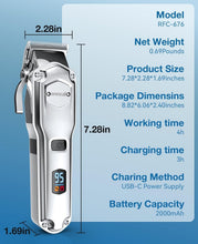 Load image into Gallery viewer, Professional Quality Dog Grooming Clippers - Cordless, Waterproof, Easy to Use