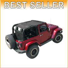Load image into Gallery viewer, JK Sun Shade Top - UV Blocking Soft Mesh Roof Cover for Jeep Wrangler JKU 2-Door
